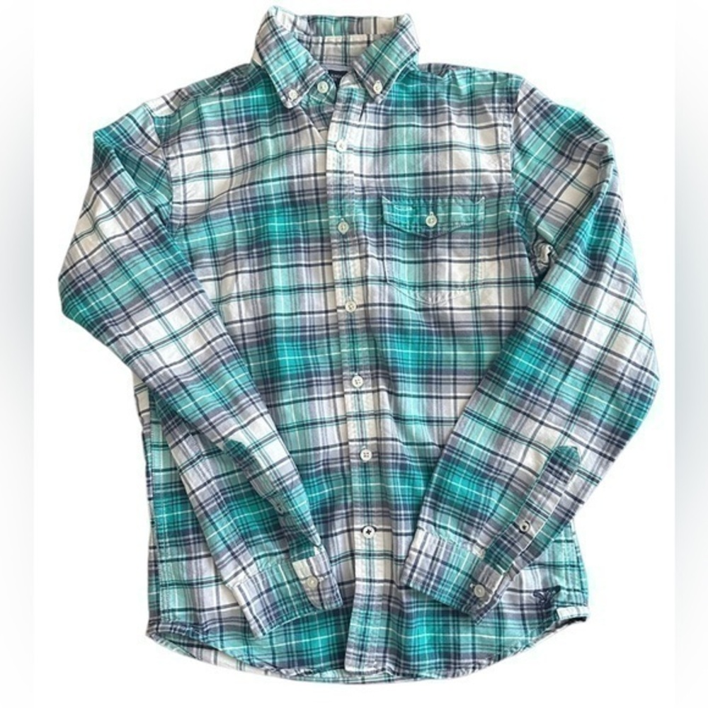 American Eagle Long Sleeve Plaid Button Up Shirt - Mens Size XS - Slim Fit